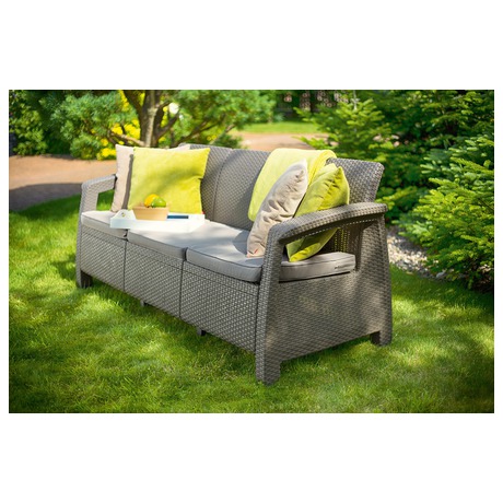 CORFU LOVE SEAT MAX - cappuccino Keter