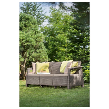 CORFU LOVE SEAT MAX - cappuccino Keter