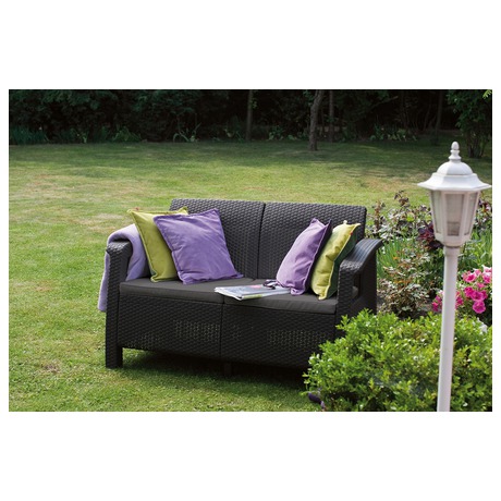 KETER CORFU LOVE SEAT - grafit