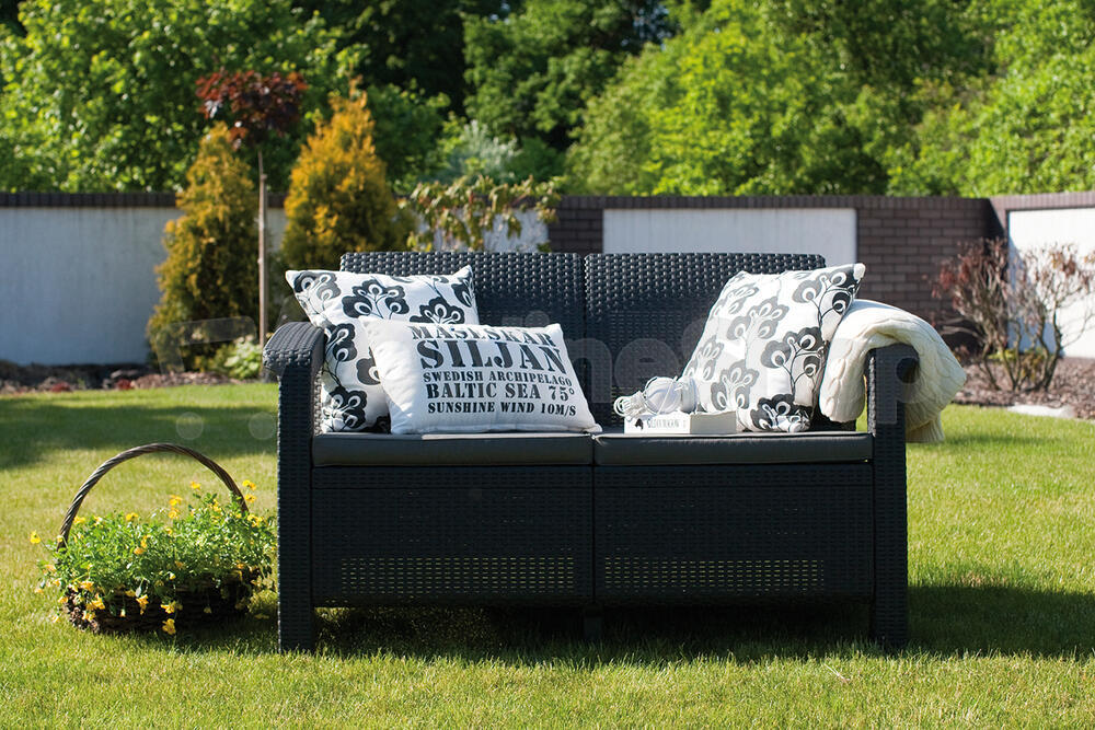 KETER CORFU LOVE SEAT - grafit