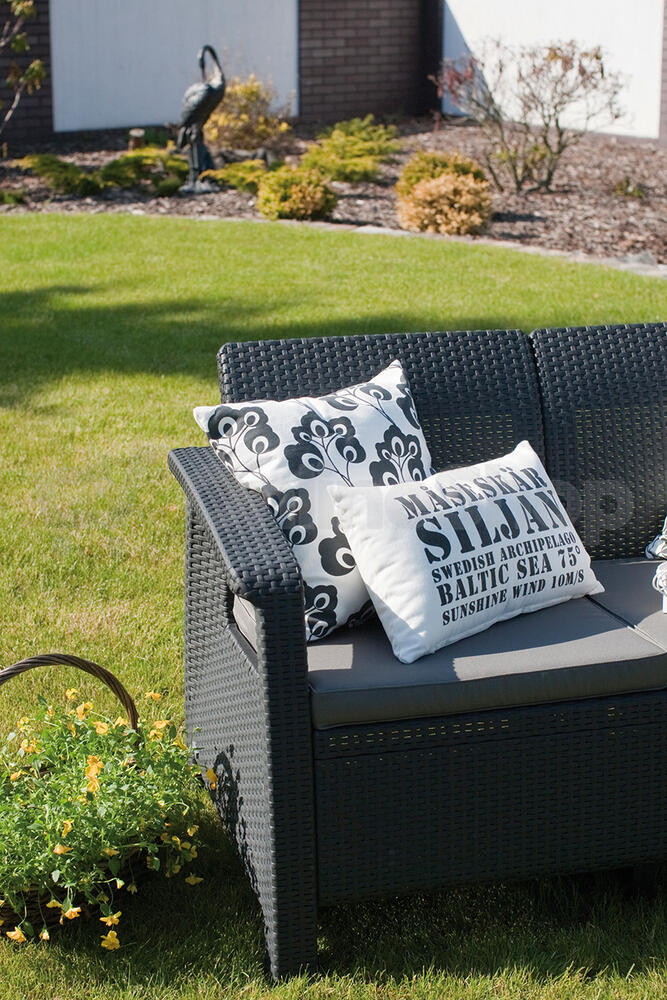 KETER CORFU LOVE SEAT - grafit