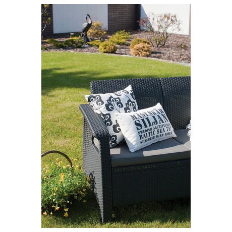 KETER CORFU LOVE SEAT - grafit