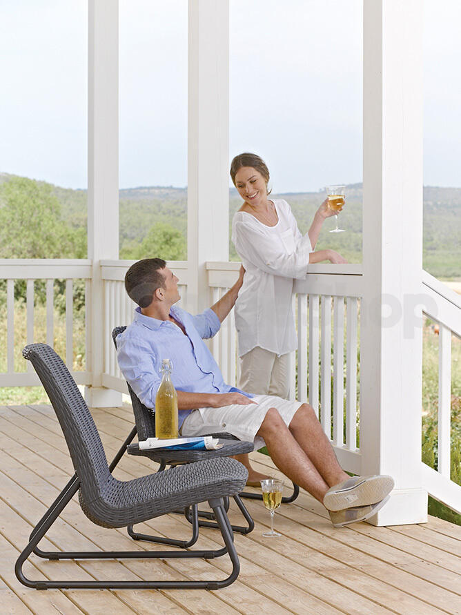 Zahradní nábytek Keter Rio Patio set grafitový
