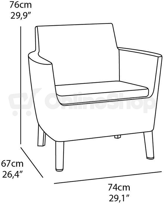 KETER SALEMO set - grafit
