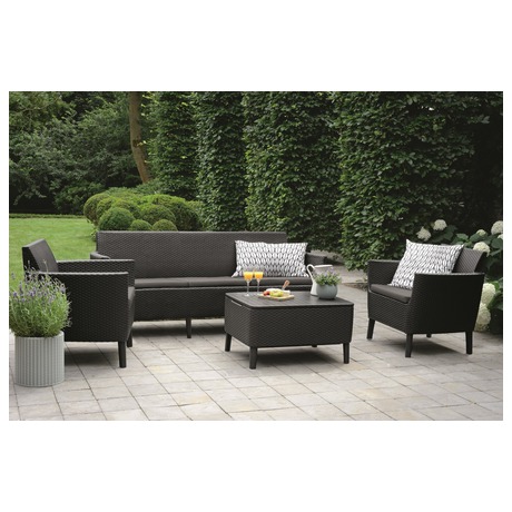 SALEMO 3 seater - grafit Keter