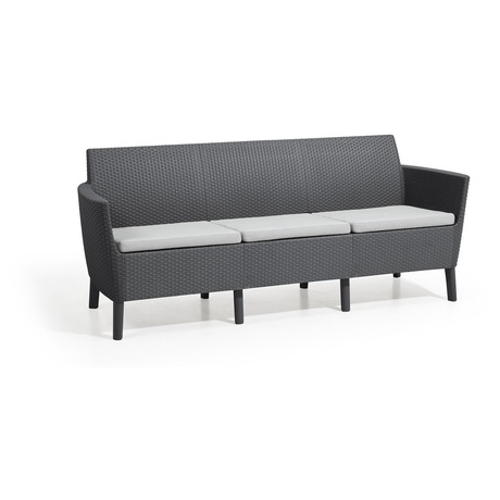 SALEMO 3 seater - grafit Keter