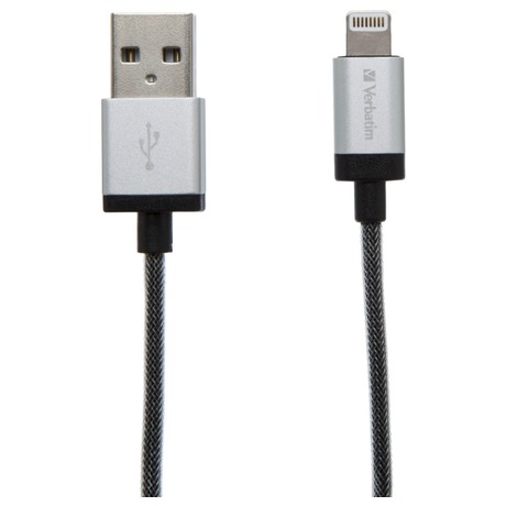 Verbatim Lightning kabel 120cm,SYNC&CHARGE silver (foto 1)