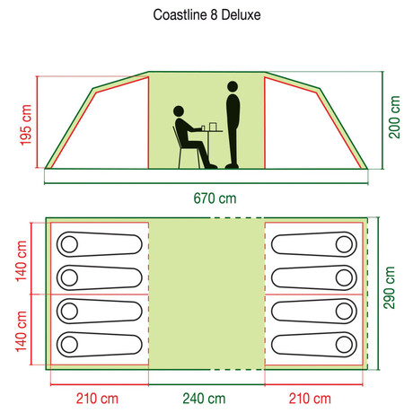 Coleman COASTLINE 8 DELUXE