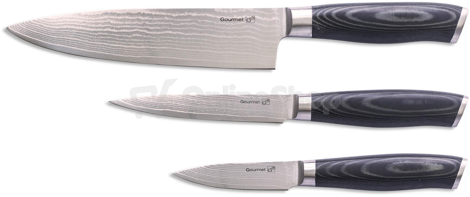 Sada nožů G21 Gourmet Damascus small box,3 ks