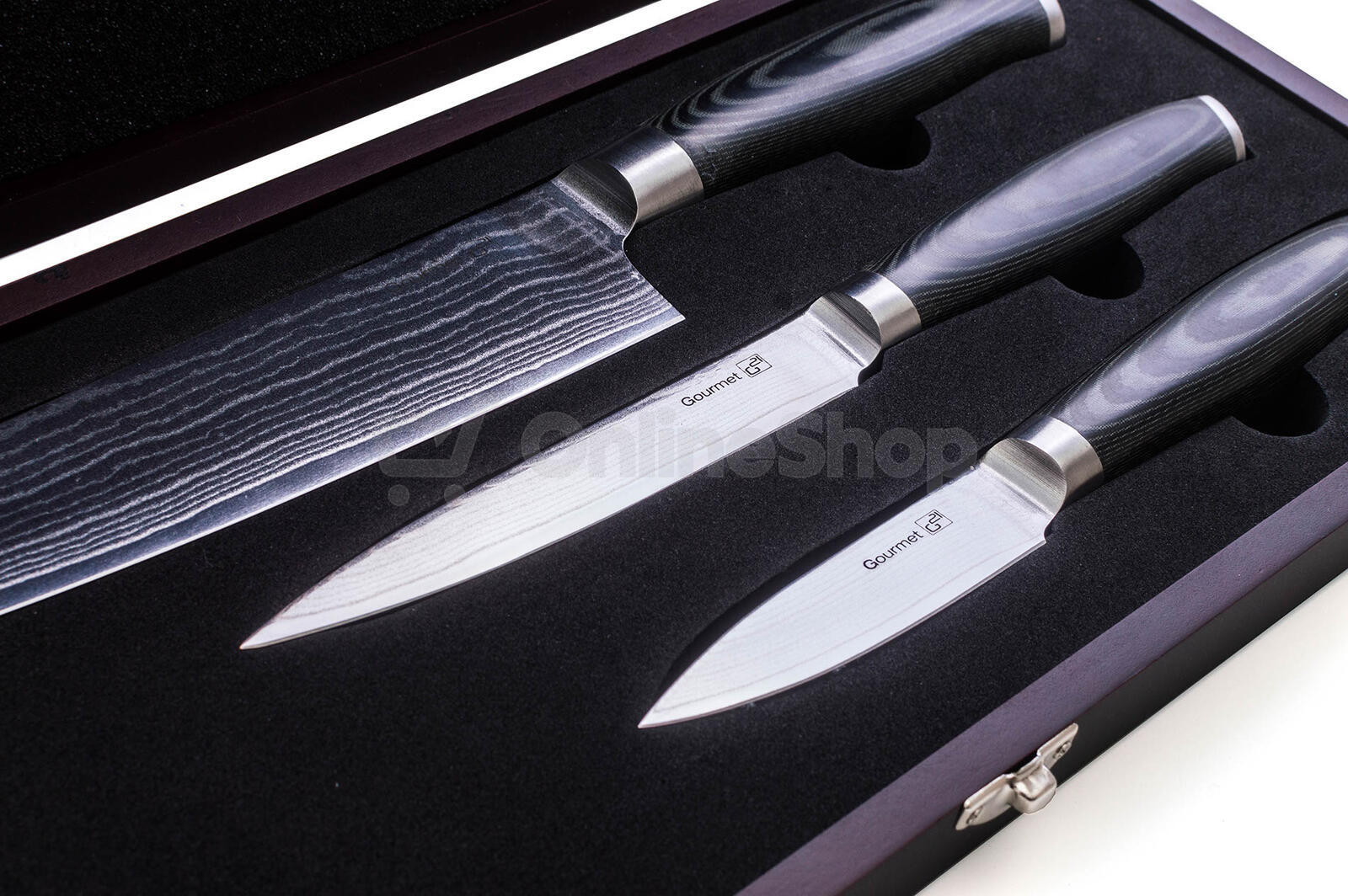 Sada nožů G21 Gourmet Damascus small box,3 ks