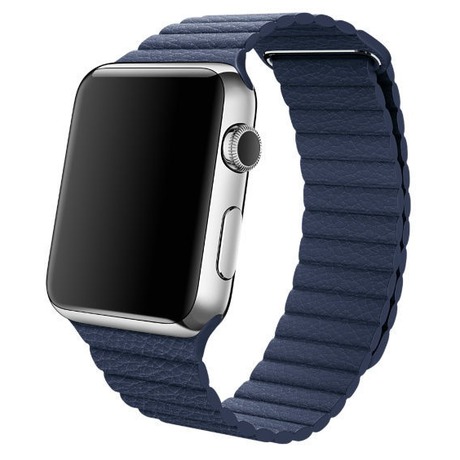 Watch Acc/42/Midnight Blue Leather Loop/Large (foto 1)