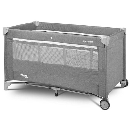 Cestovní postýlka CARETERO Basic Plus grey