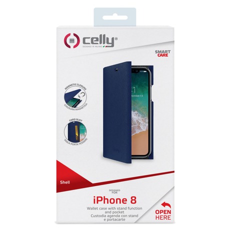 Celly Shell iPhone X,&nbsp;modré (foto 1)