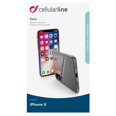 CellularLine kryt ZERO iPhone X, čirý (ZEROIPH8T)