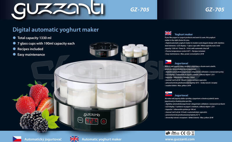 Jogurtovač Guzzanti GZ 705