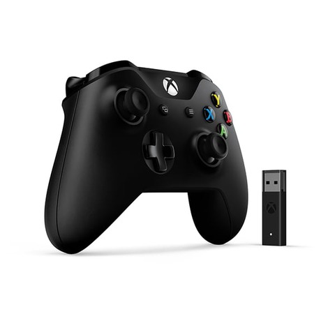 XBOX ONE Wireless Controller Black +&nbsp;adapter pro Windows (foto 1)