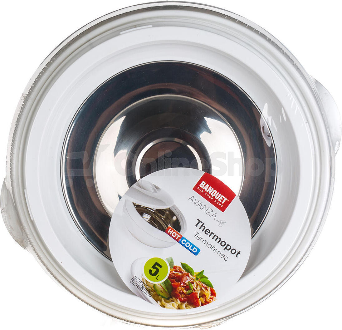 Termohrnec Banquet AVANZA 5 l, bílá