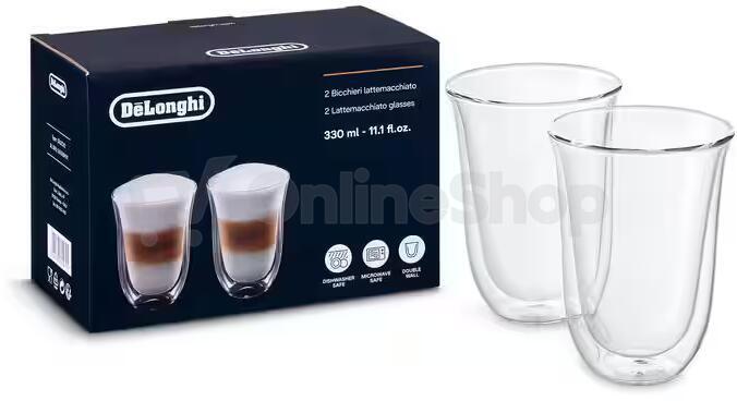 Skleničky na latte macchiato DeLonghi 2x330ml