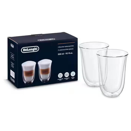 Skleniky na latte macchiato DeLonghi 2x330ml