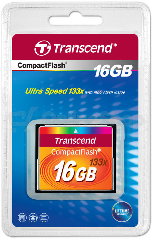 Paměťová karta Transcend CF 16GB 133X