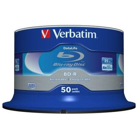 Verbatim VERBATIM BD-R SL (6x, 25GB),NON-ID, 50 cake (43838)