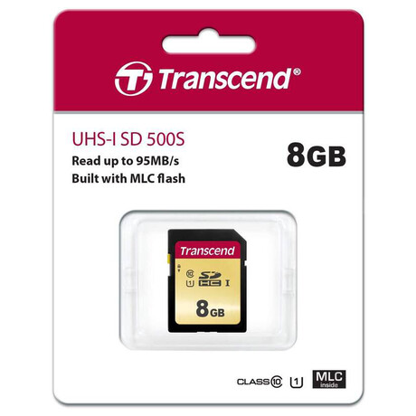 Transcend 8GB SDHC 500S (foto 1)