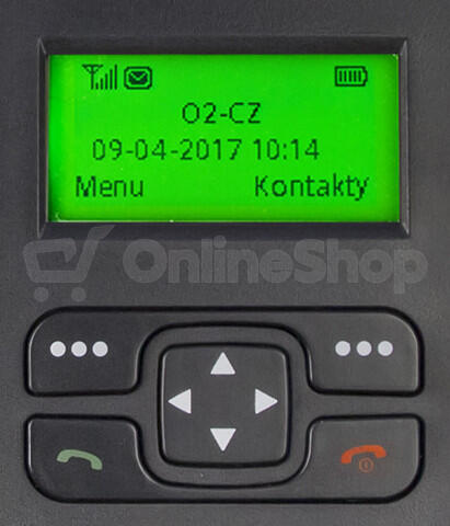 Stolní telefon Aligator GSM T100, černý (AT100B)