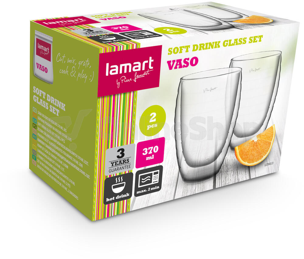 Sklenice LAMART VASO LT9013 370ml (2 ks)