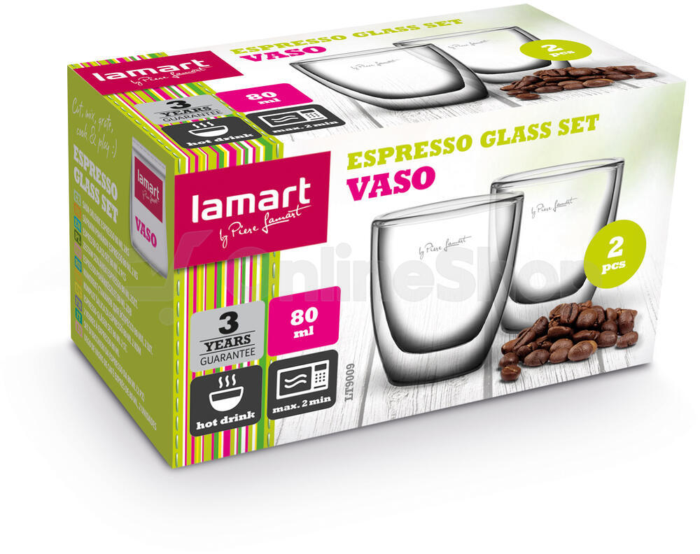Skleničky na espresso Lamart LT9009, 2ks