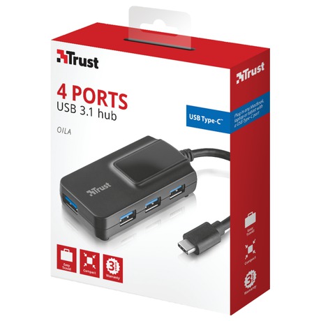 Trust Olla 4&nbsp;Port USB-C (foto 2)