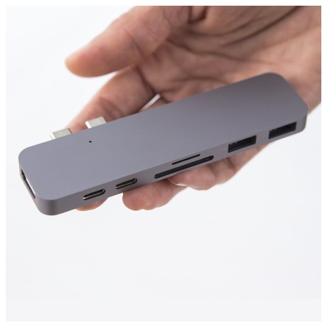 Hyper USB-C Hub s&nbsp;Thunderbolt 3&nbsp;- Space Gray (foto 4)