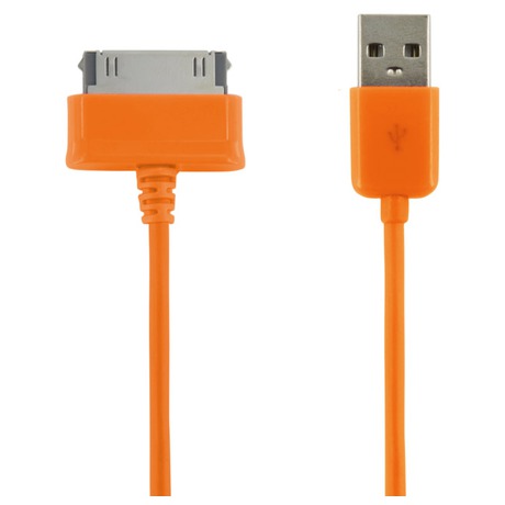 4World Datový kabel Galaxy Tab 1.0m Orange (foto 1)