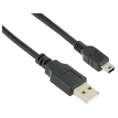4World Datový kabel mini USB 1.8m Black (foto 1)
