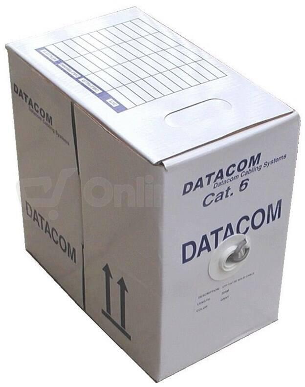DATACOM UTP flex,Cat6 PVC,šedý,305m,lanko (1175)