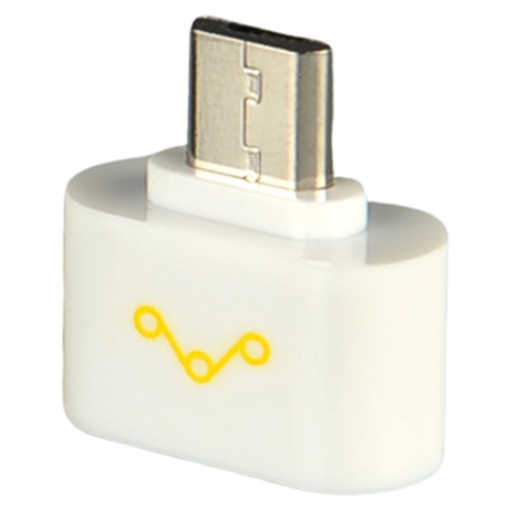 WE Adaptér OTG USB 2.0 Micro USB M&nbsp;- USB F&nbsp;White (foto 1)