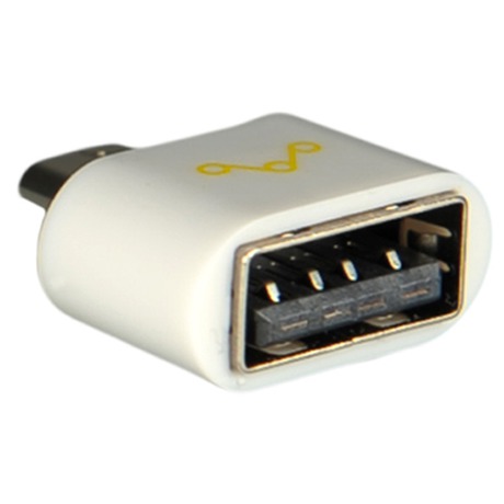 WE Adaptér OTG USB 2.0 Micro USB M&nbsp;- USB F&nbsp;White (foto 2)