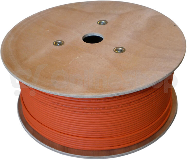 DATACOM S/FTP drát CAT7 LSOH 100m oranžový (12161)