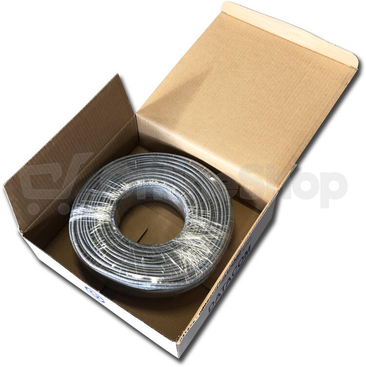 DATACOM UTP flex,Cat5e PVC,šedý,100m,lanko (1369)