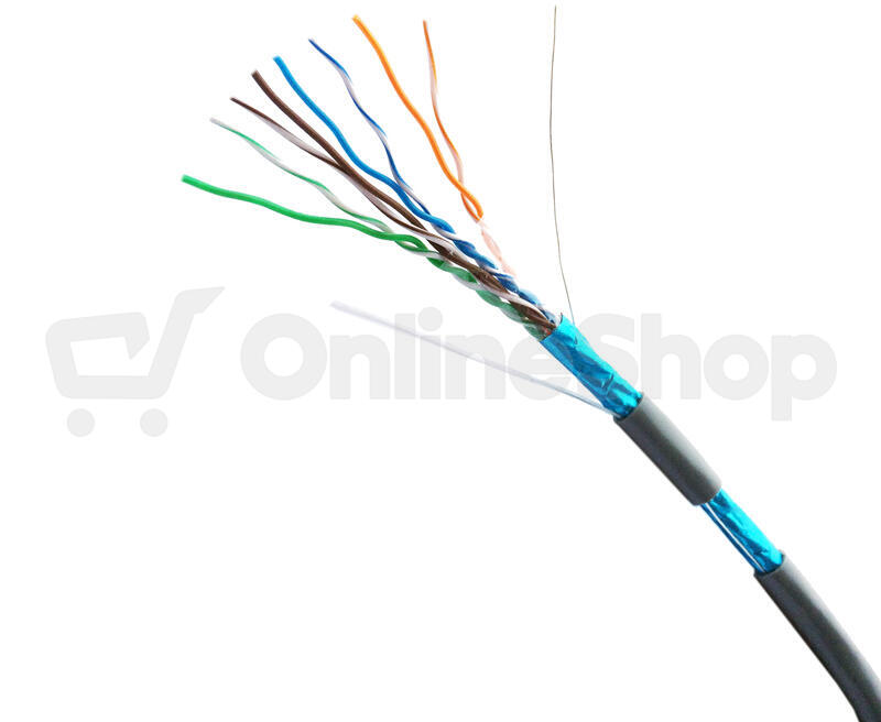 DATACOM FTP Cat5e PVC kabel 100m (lanko) šedý (1370)