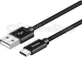 USB kabel Yenkee YCU 301 BK USB A 2.0 / C 1m