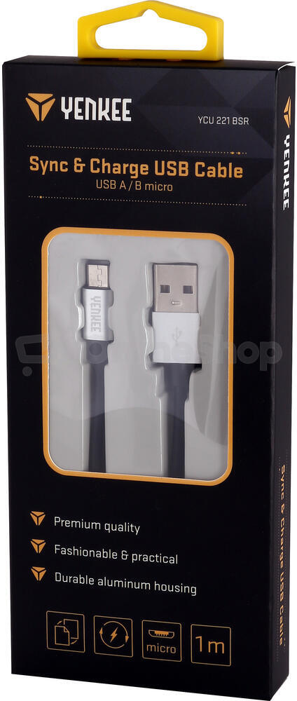 USB kabel Yenkee YCU 221 BSR USB / micro 1m