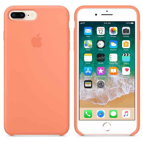 iPhone 8 Plus / 7 Plus Silicone Case - Peach (MRR82ZM/A)