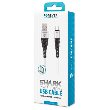 Datový kabel Forever Modern USB/microUSB 1m 2A černý