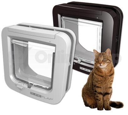 Dvířka SureFlap s mikročipem pro kočky - hnědá SurePetcare