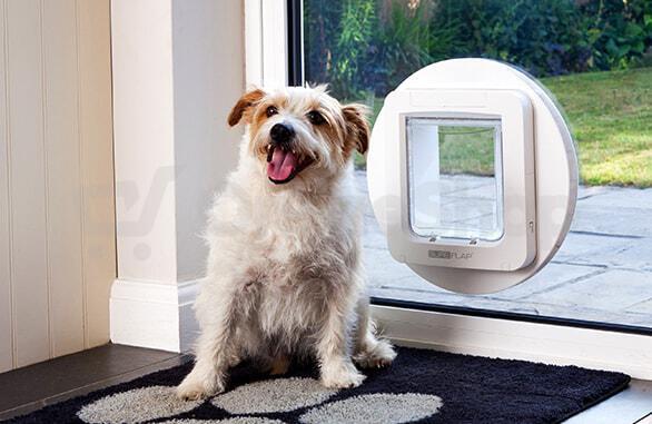 Dvířka SureFlap s mikročipem pro psy - hnědá SurePetcare