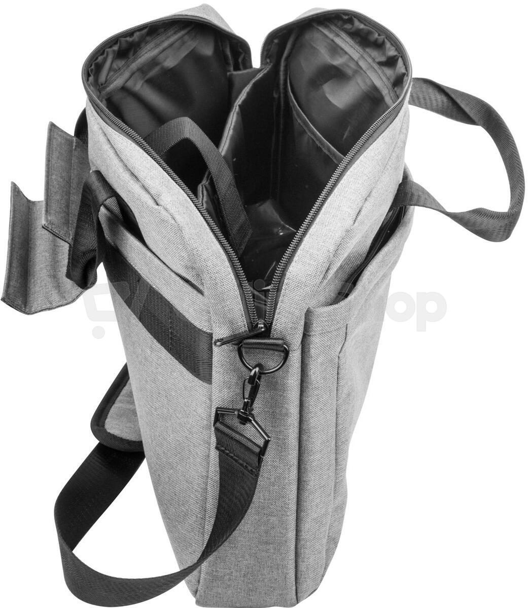 Brašna pro NB NATEC Mustela 15,6", šedá (NTO-0766)