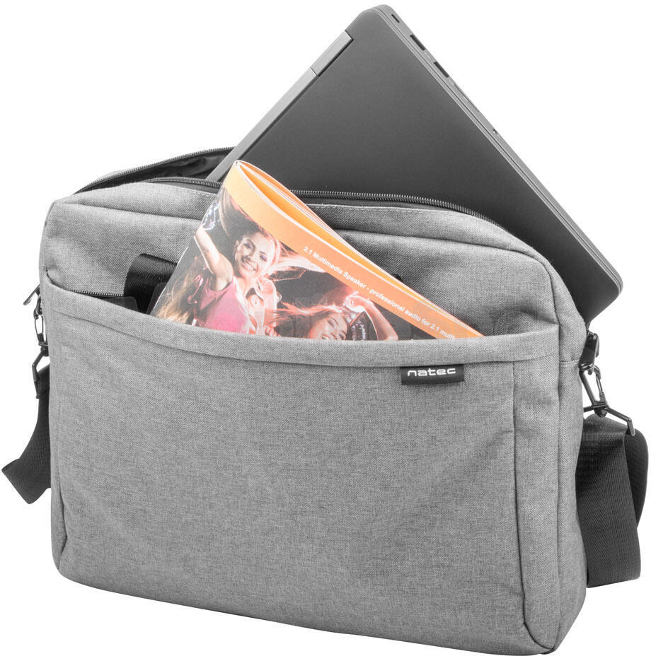 Brašna pro NB NATEC Mustela 15,6", šedá (NTO-0766)