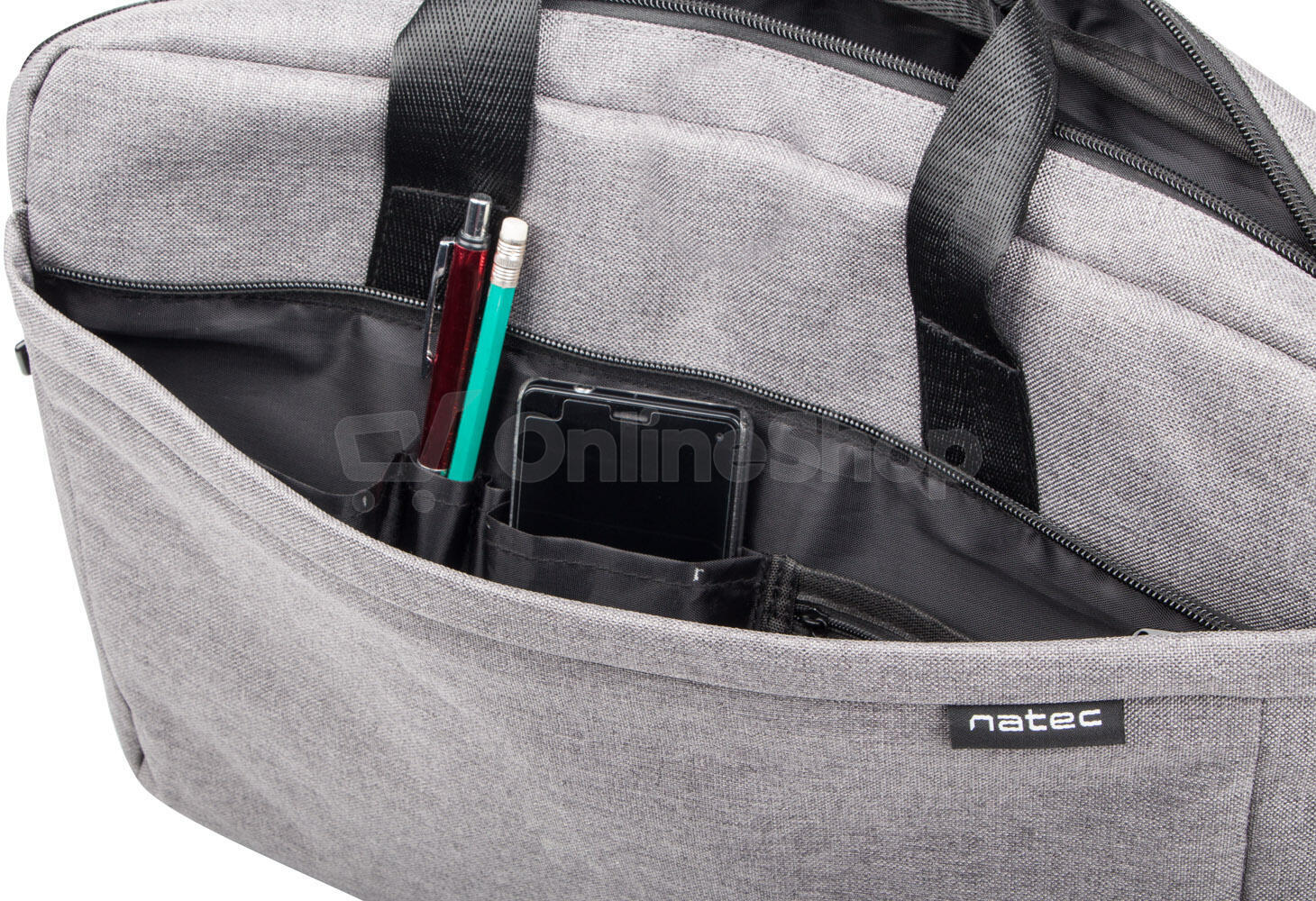 Brašna pro NB NATEC Mustela 15,6", šedá (NTO-0766)