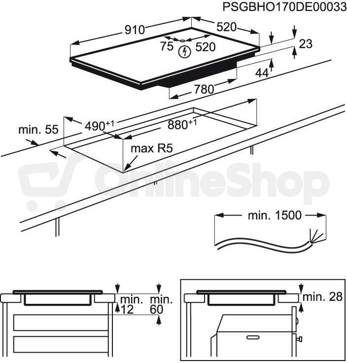 Indukční deska Electrolux EIV9467