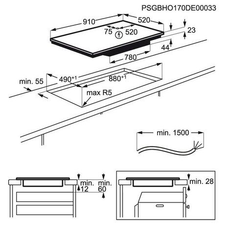 Indukční deska Electrolux EIV9467
